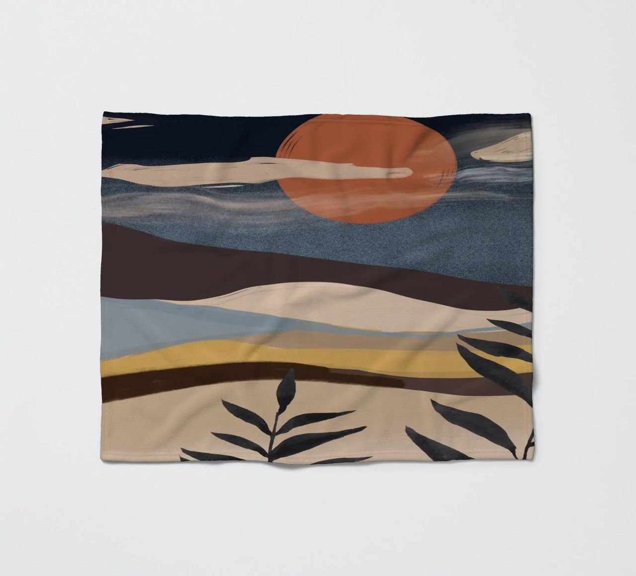 Paesaggio astratto coperta in pile da ThingDesign