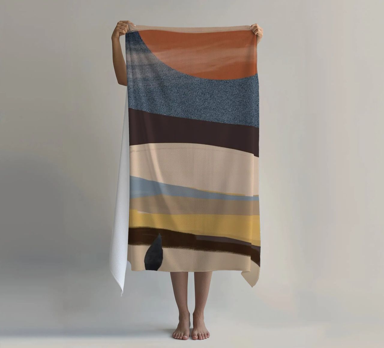 Paesaggio astratto telo mare da ThingDesign