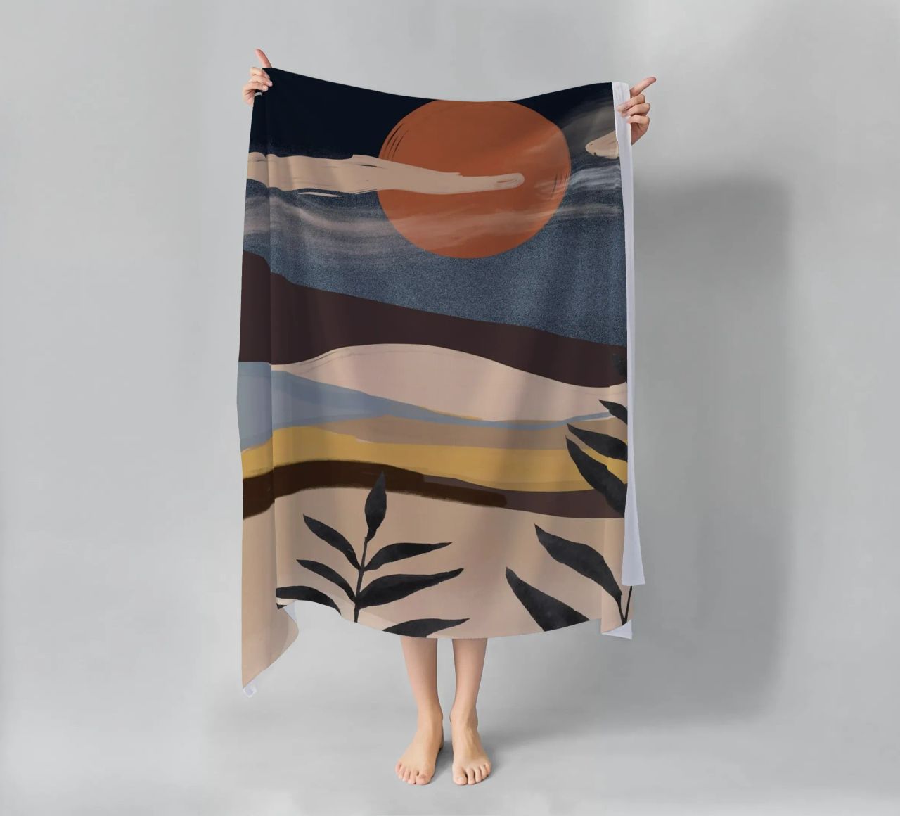 Paesaggio astratto telo mare da ThingDesign