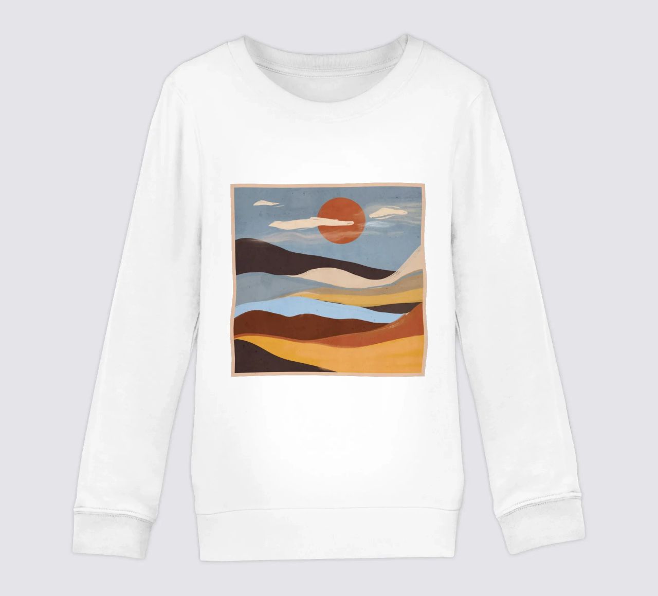 Paesaggio astratto felpa bambino da ThingDesign