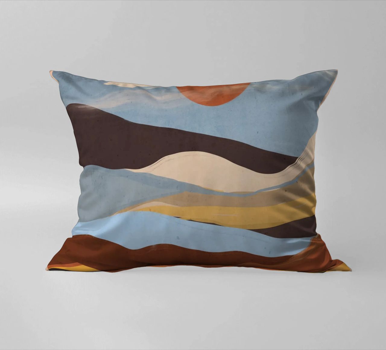 Paesaggio astratto cuscino da ThingDesign