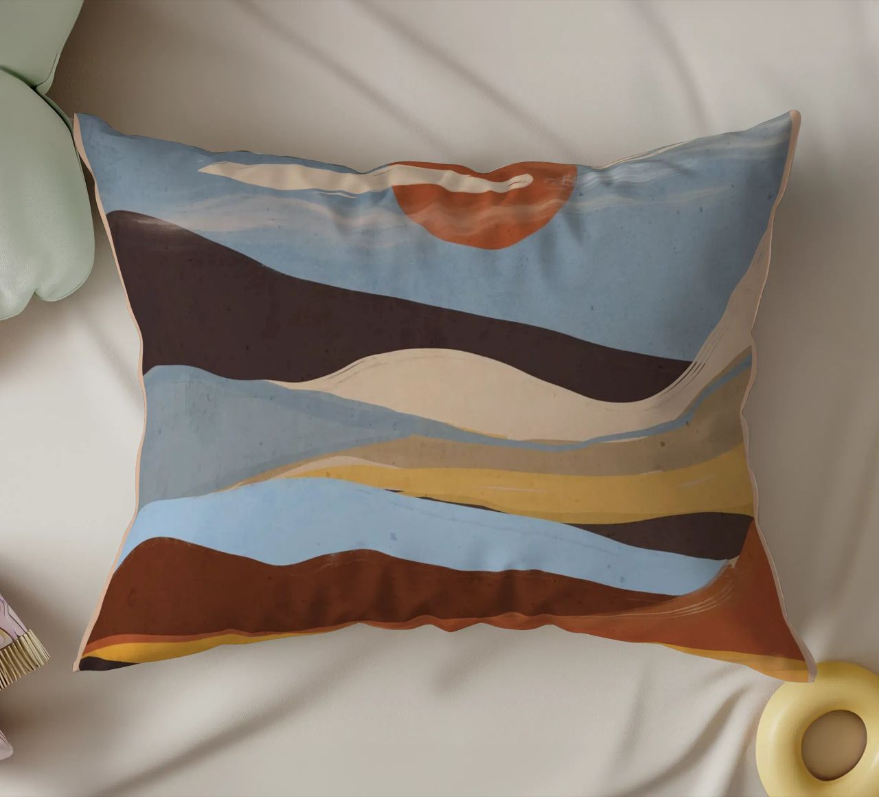Paesaggio astratto cuscino da ThingDesign