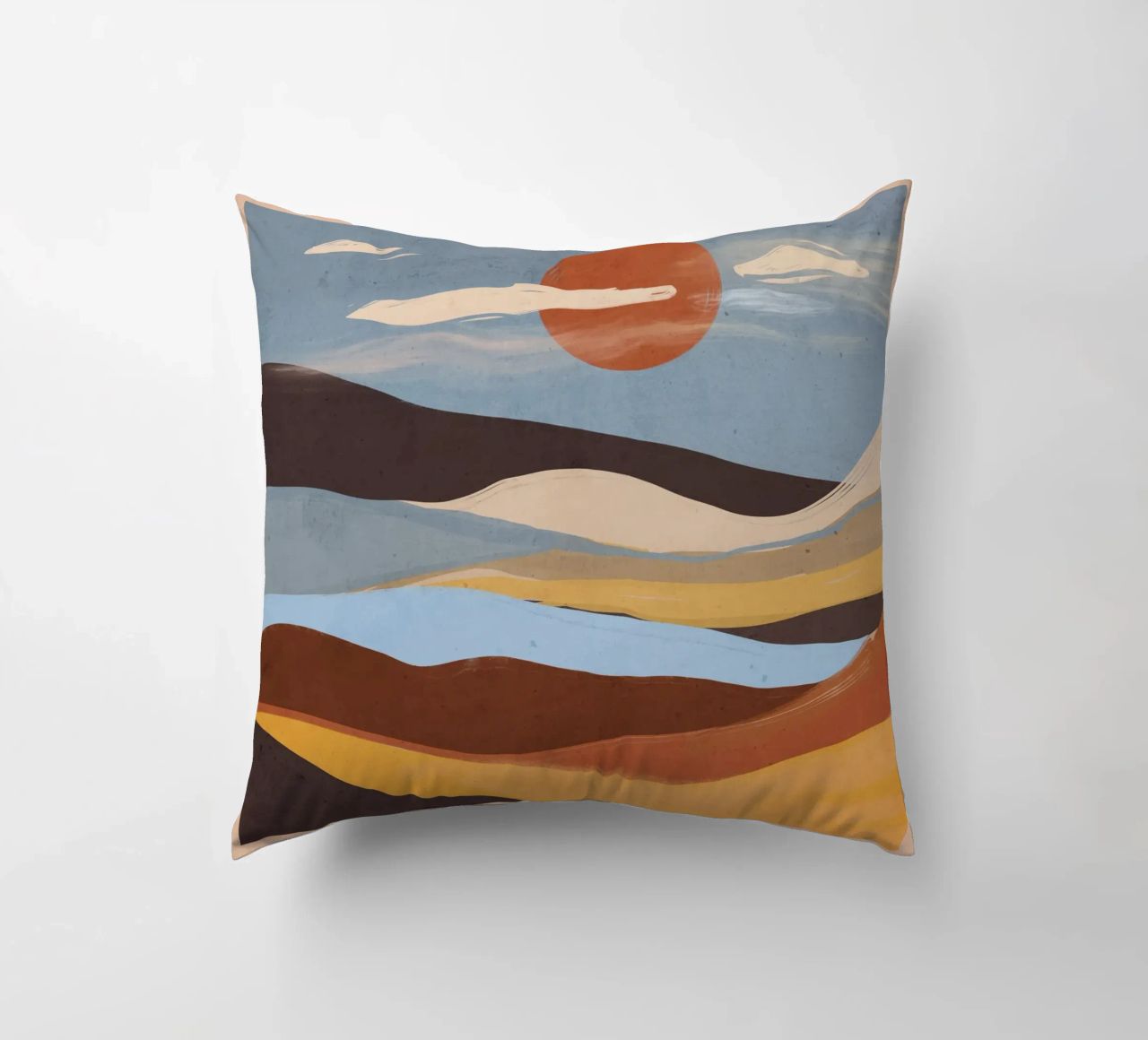 Paesaggio astratto cuscino da ThingDesign