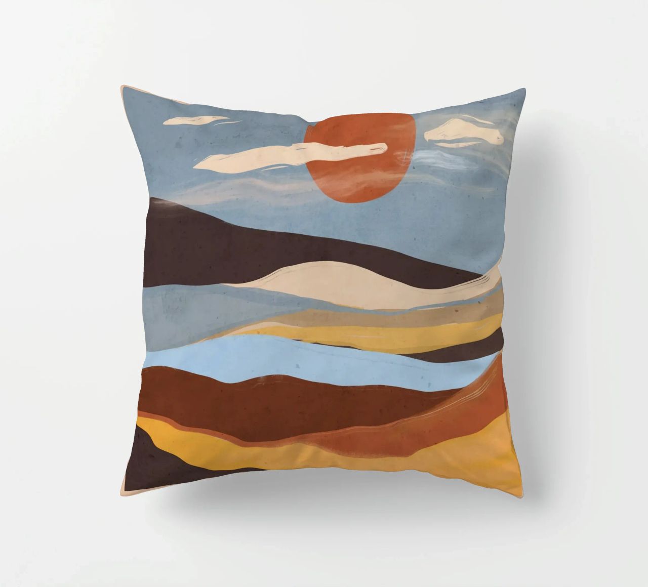 Paesaggio astratto cuscino da ThingDesign