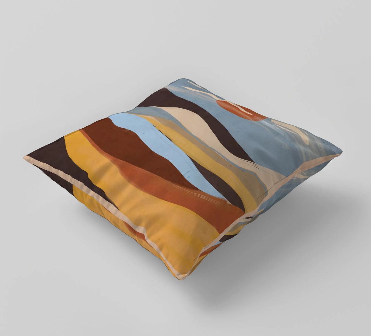 Paesaggio astratto cuscino da ThingDesign