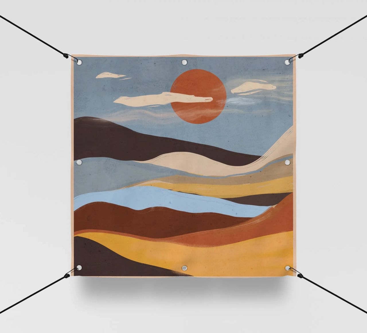 Paesaggio astratto telo in pvc da ThingDesign