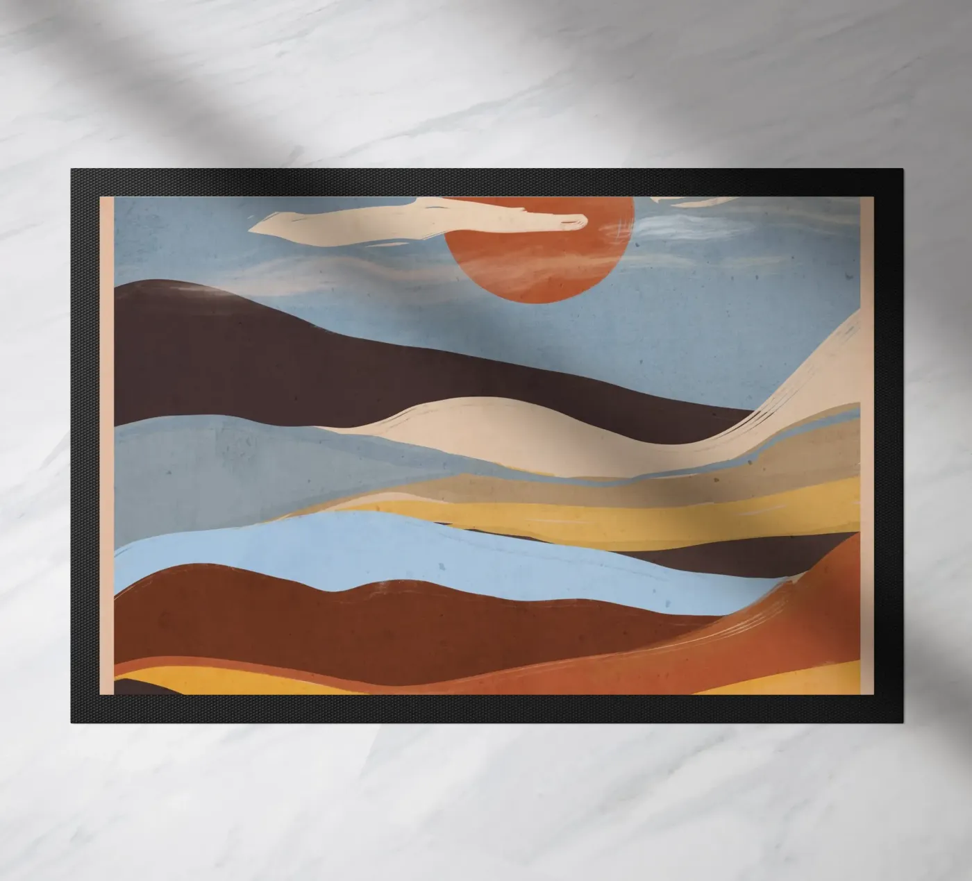 Abstract Landscape doormat by ThingDesign