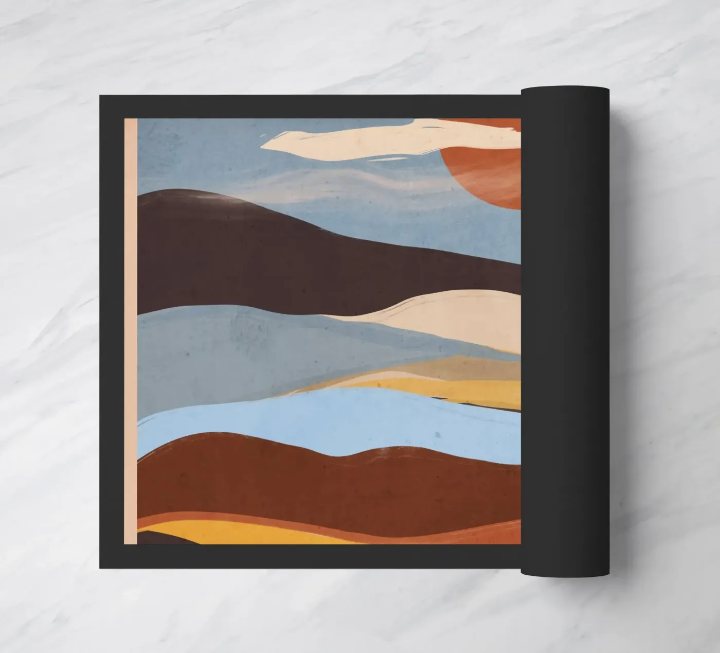 Abstract Landscape doormat by ThingDesign