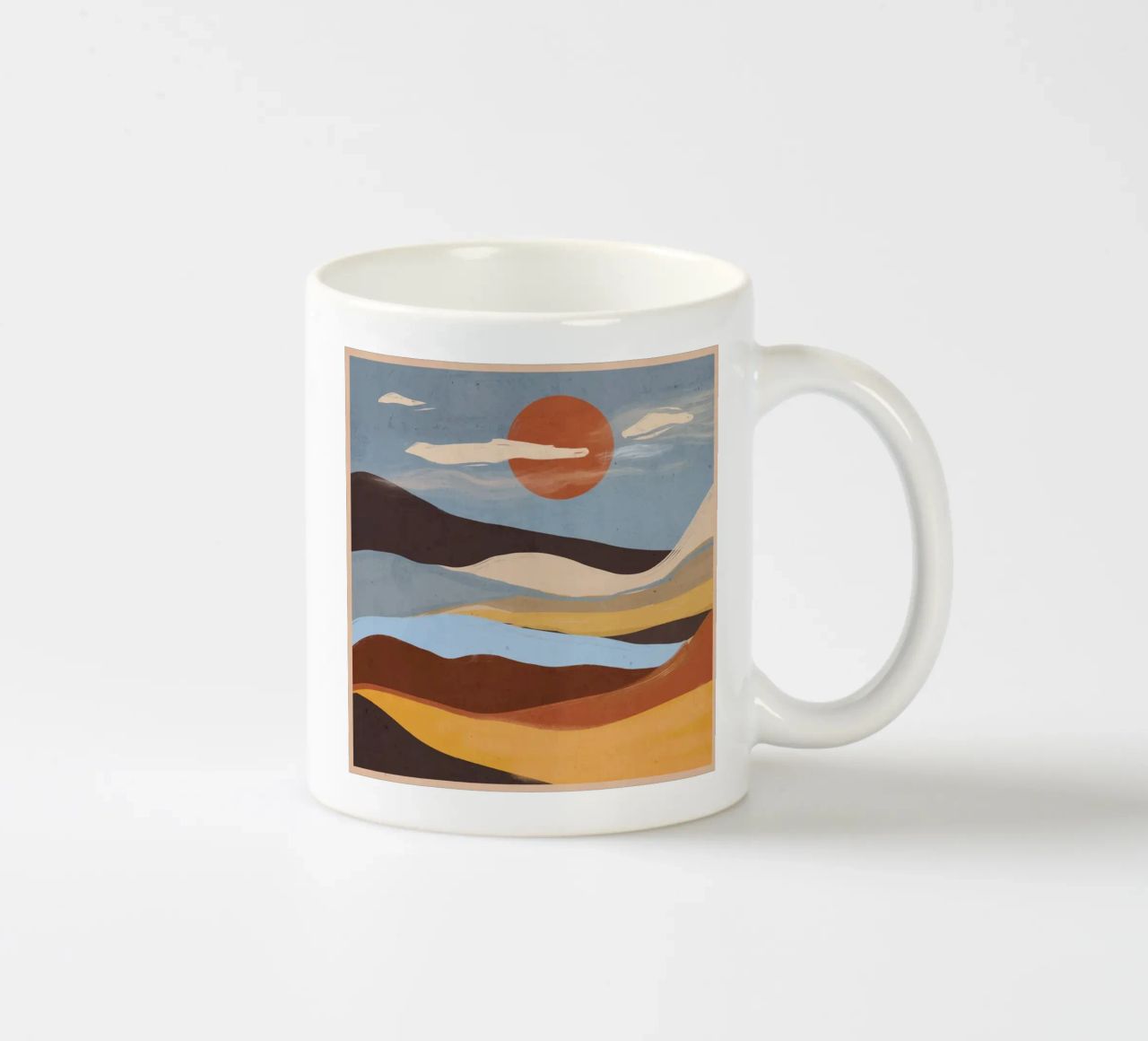 Paesaggio astratto tazza in ceramica da ThingDesign