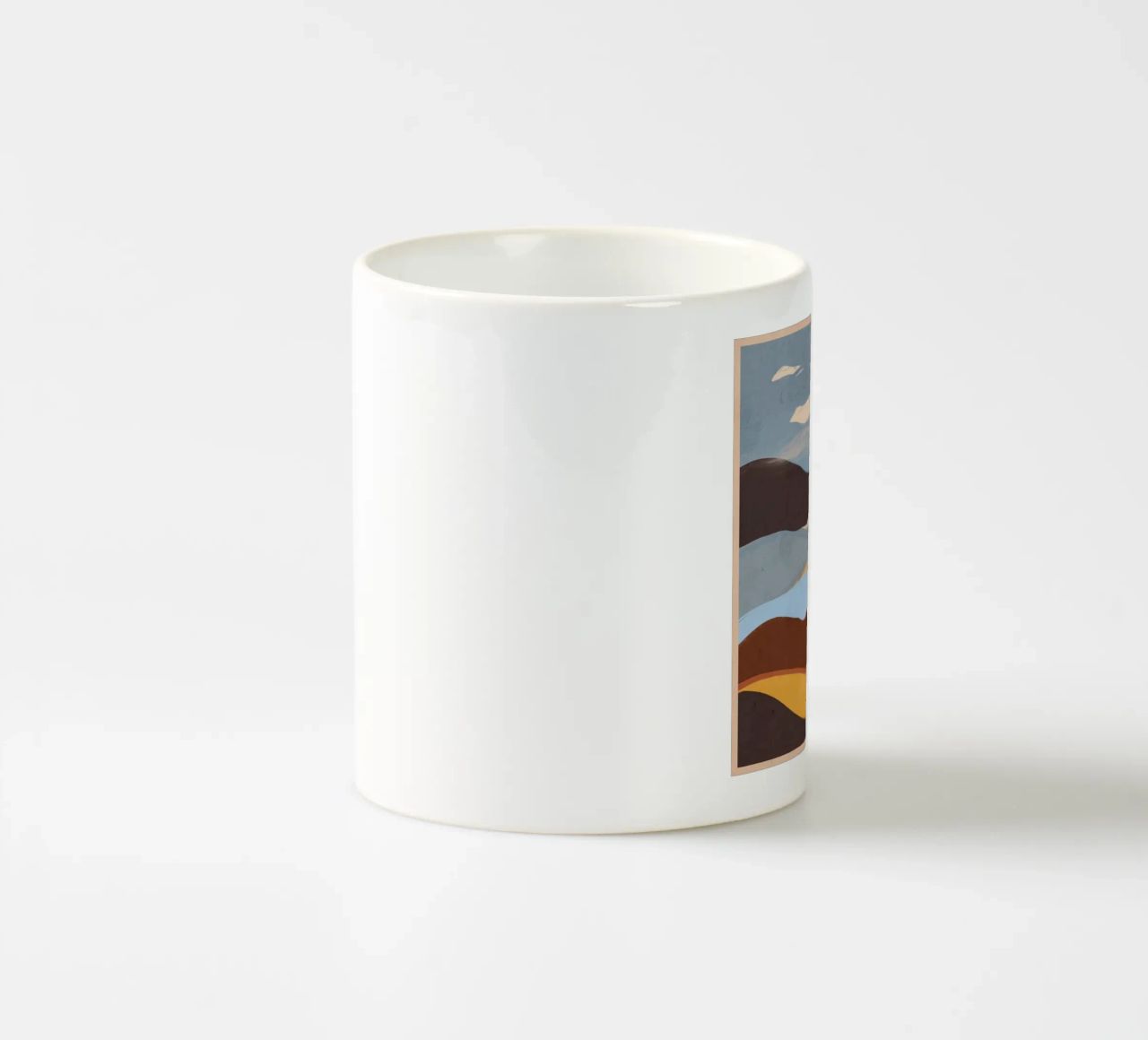 Paesaggio astratto tazza in ceramica da ThingDesign
