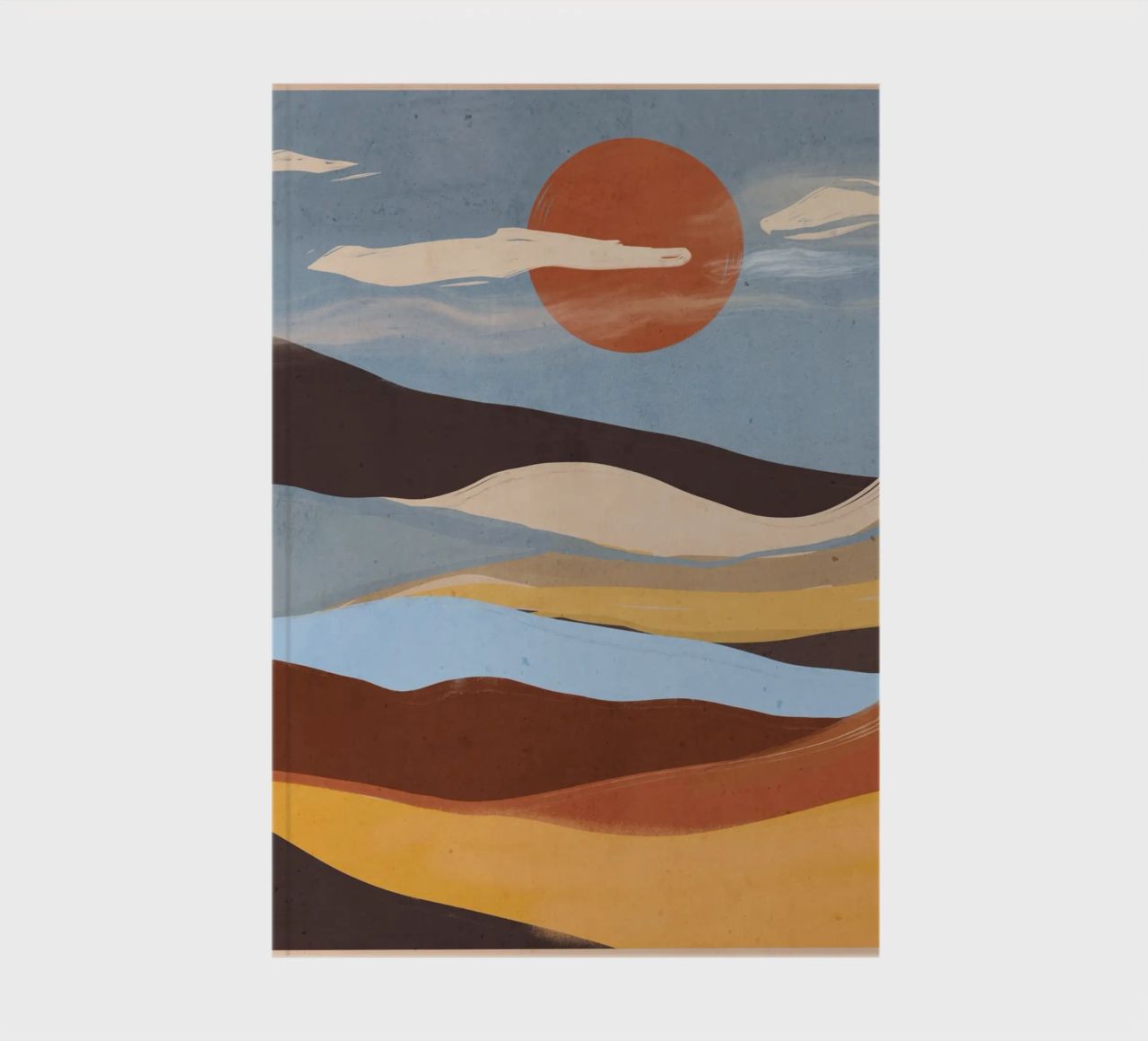 Abstract Landscape notebook by ThingDesign