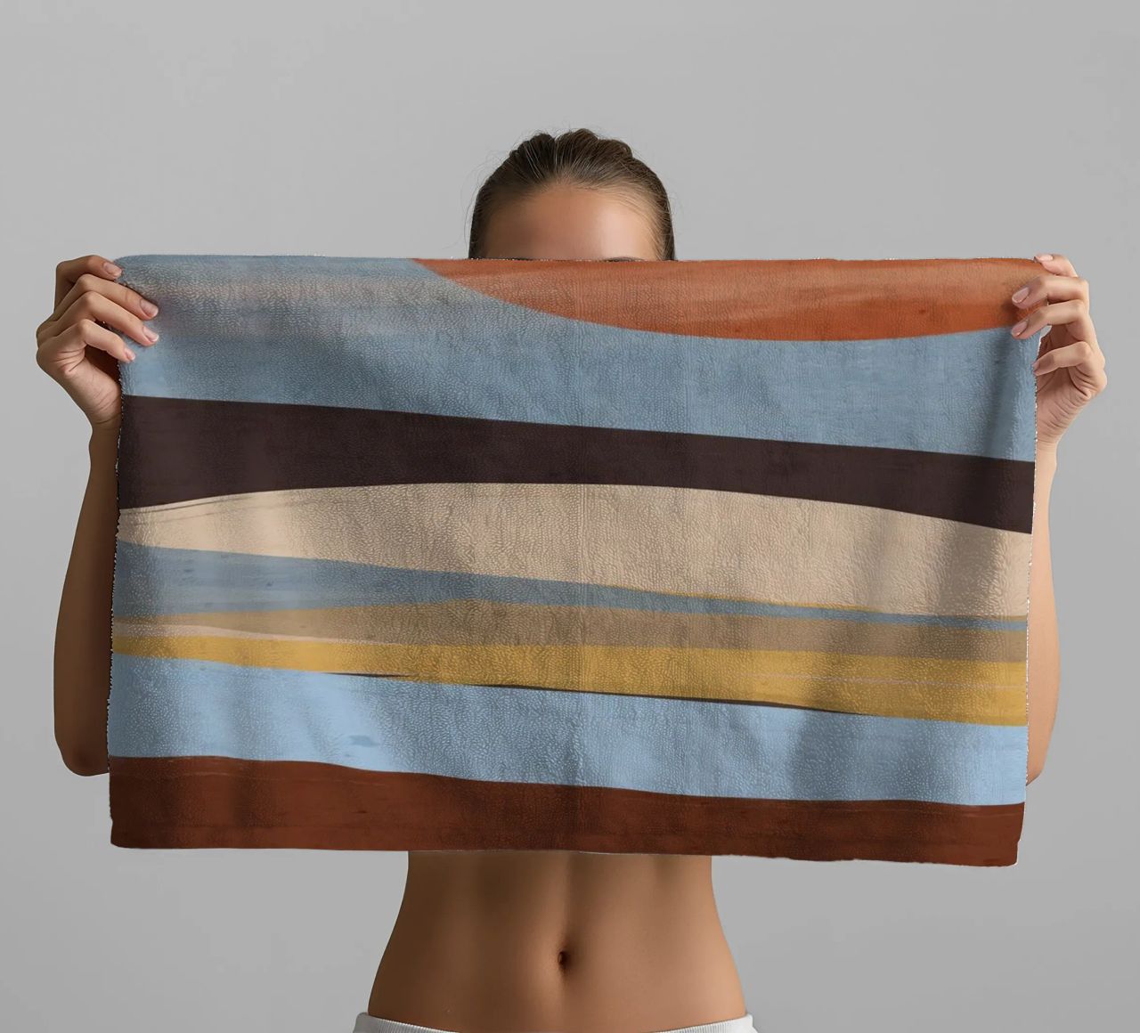Paesaggio astratto asciugamano da bagno da ThingDesign