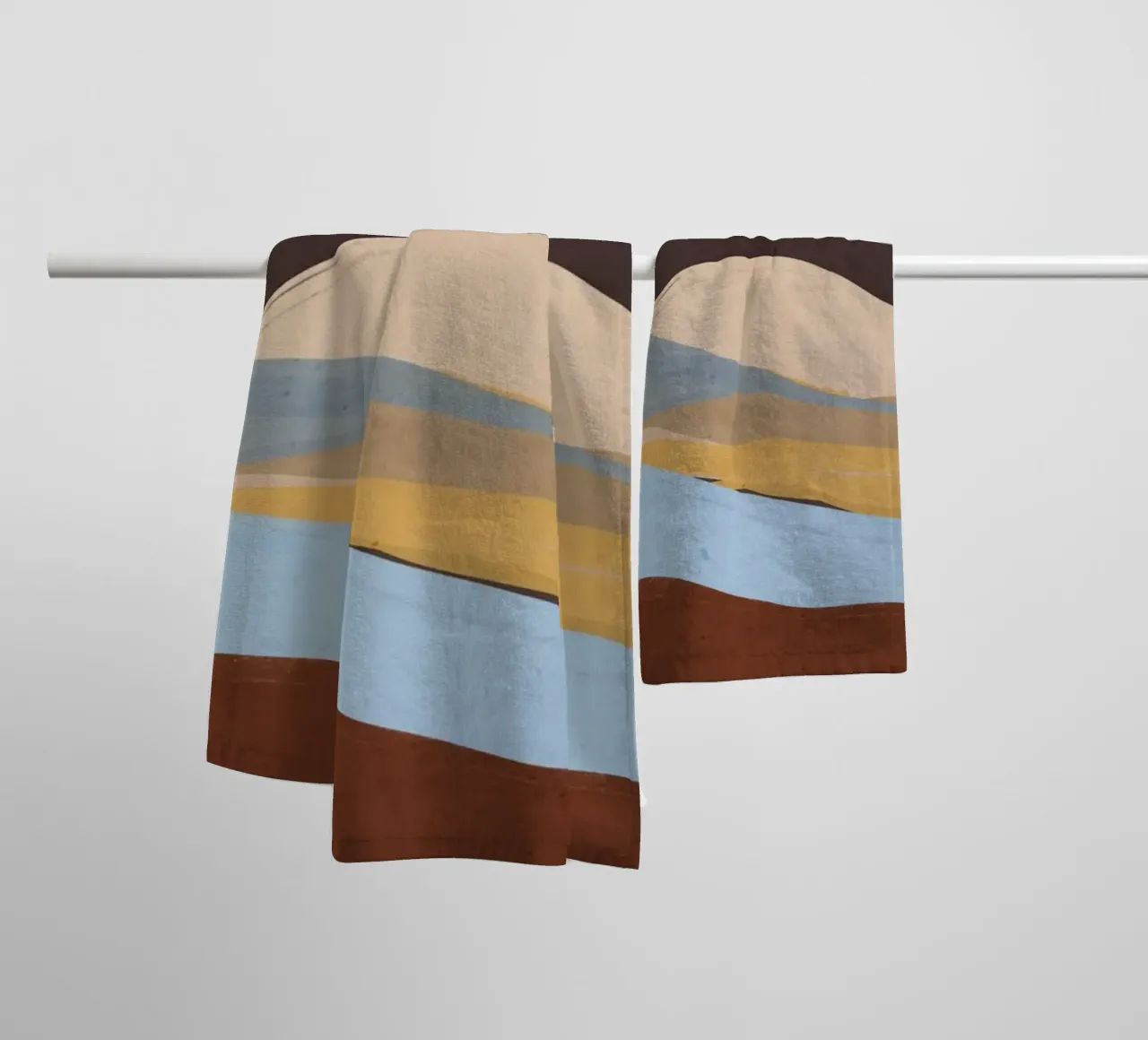 Paesaggio astratto asciugamano da bagno da ThingDesign