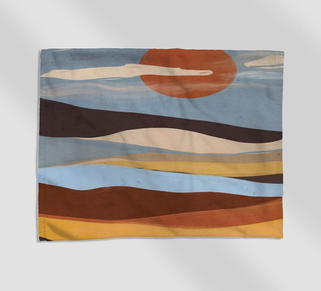 Paesaggio astratto telo mare da ThingDesign