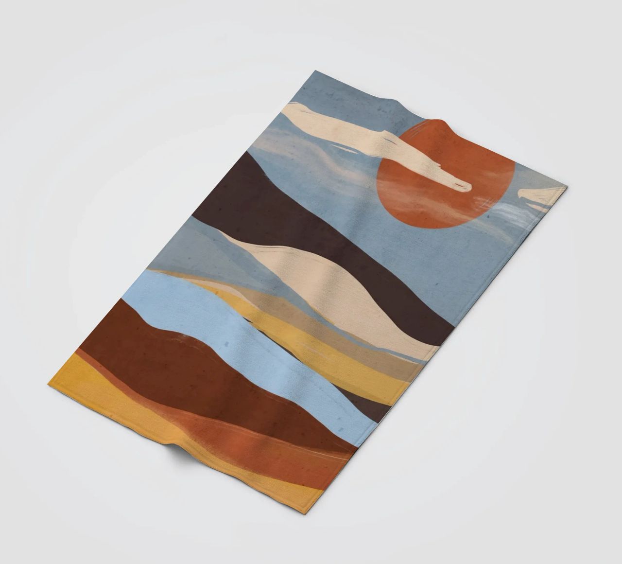 Paesaggio astratto coperta in pile da ThingDesign