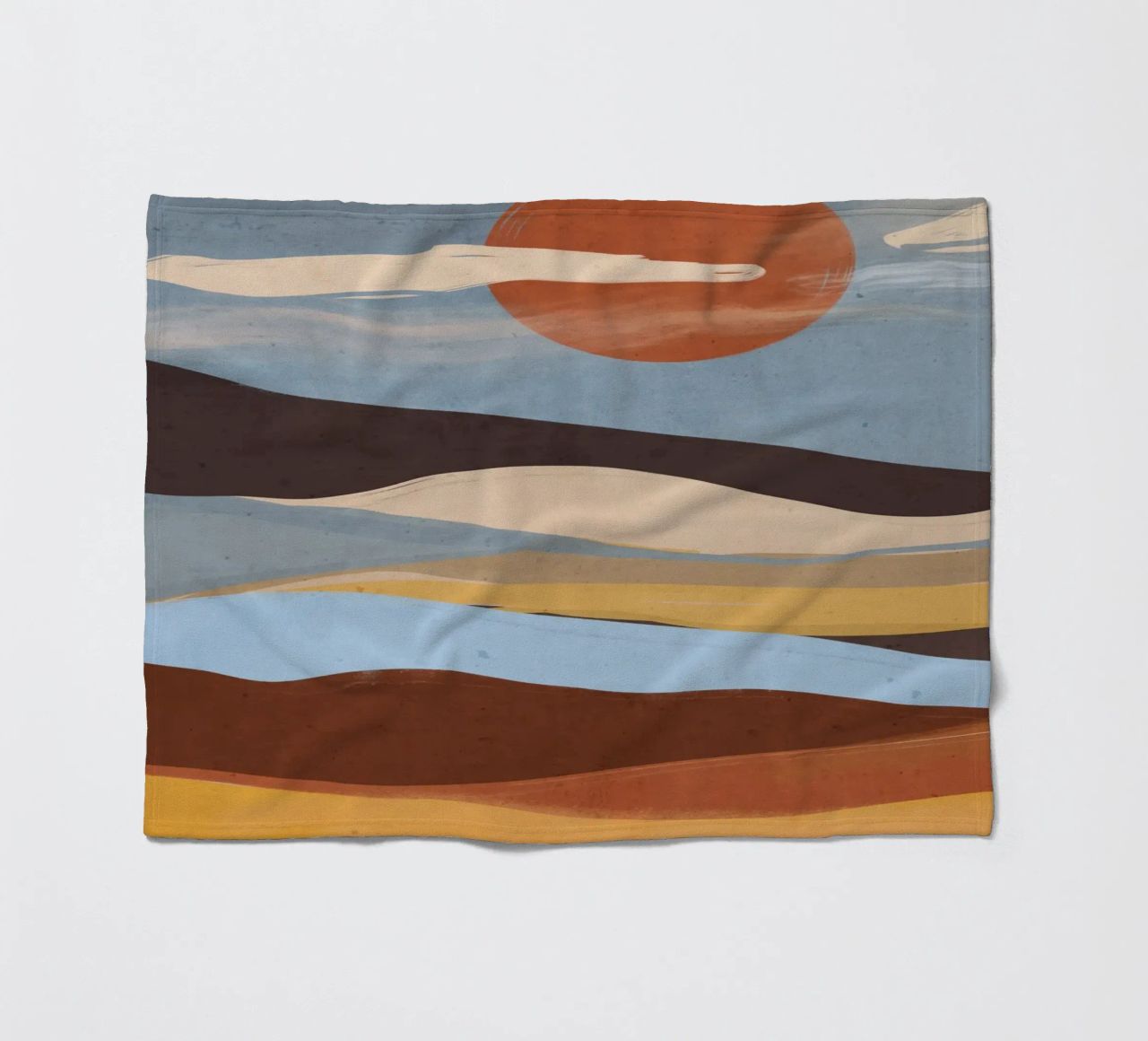 Paesaggio astratto coperta in pile da ThingDesign