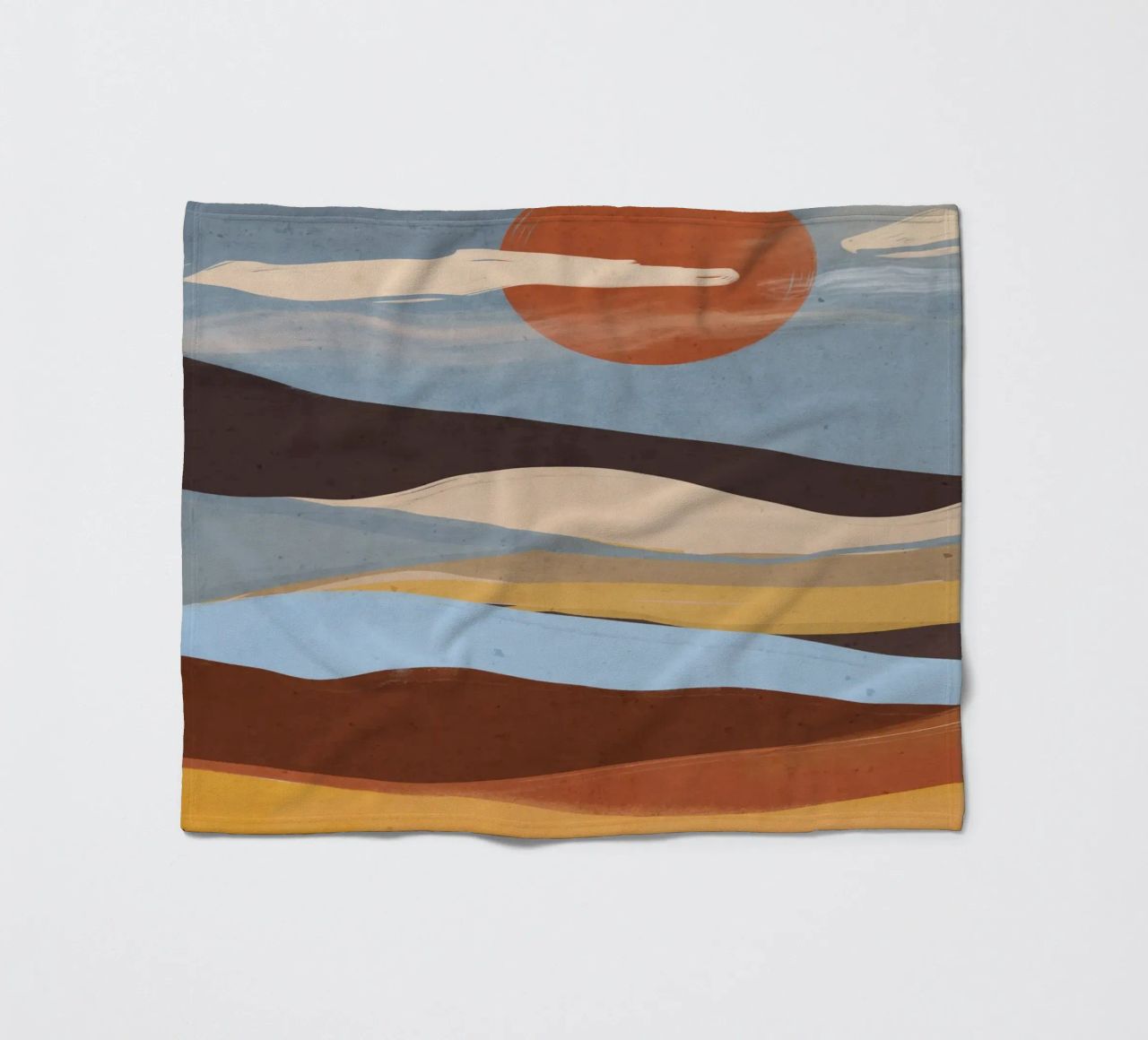 Paesaggio astratto coperta in pile da ThingDesign