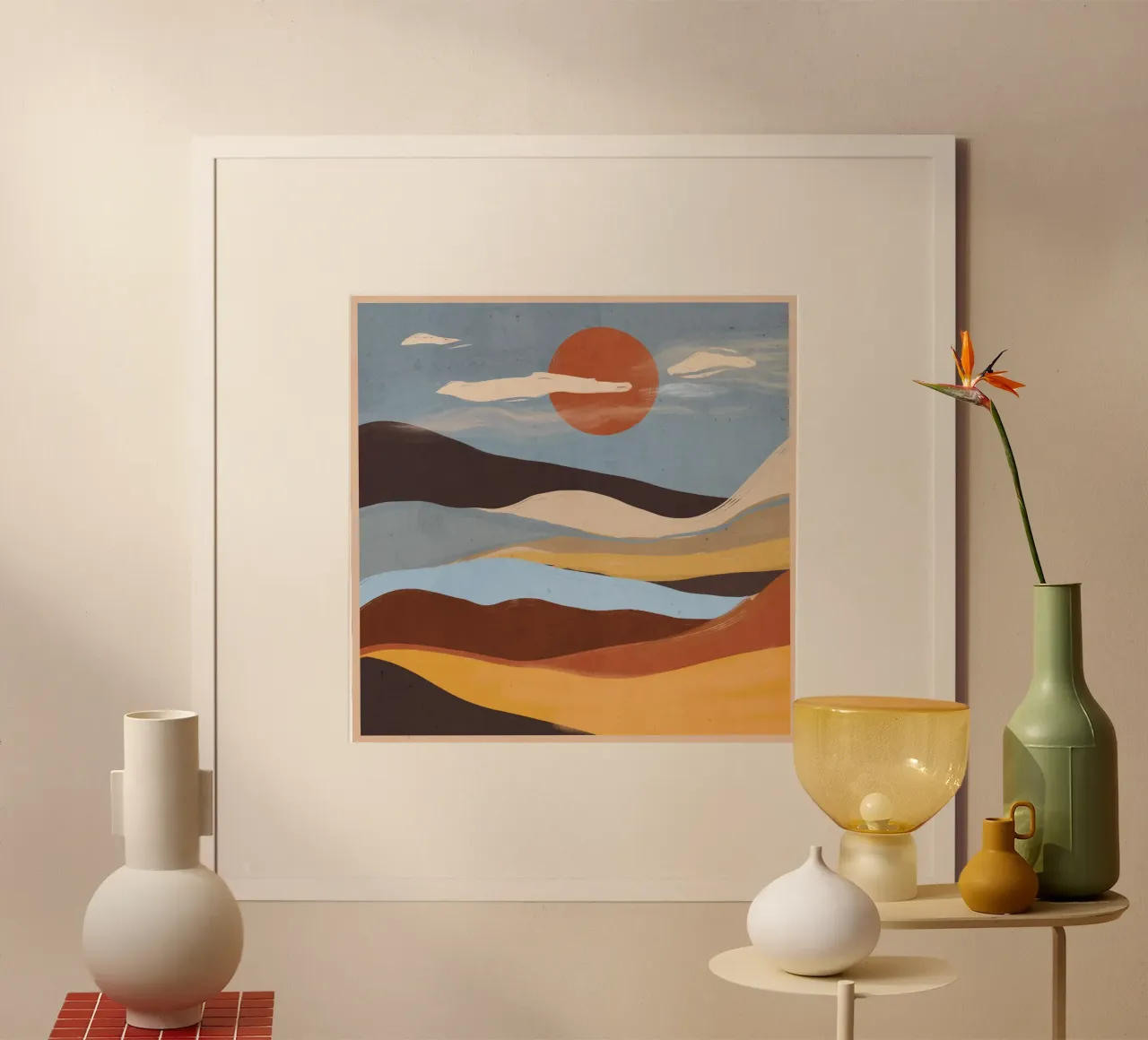 Paesaggio astratto poster da ThingDesign