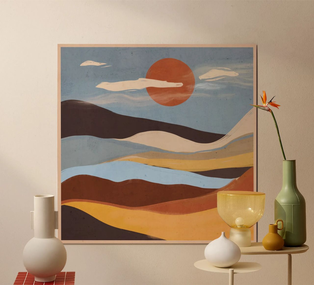 Abstract Landscape poster by ThingDesign