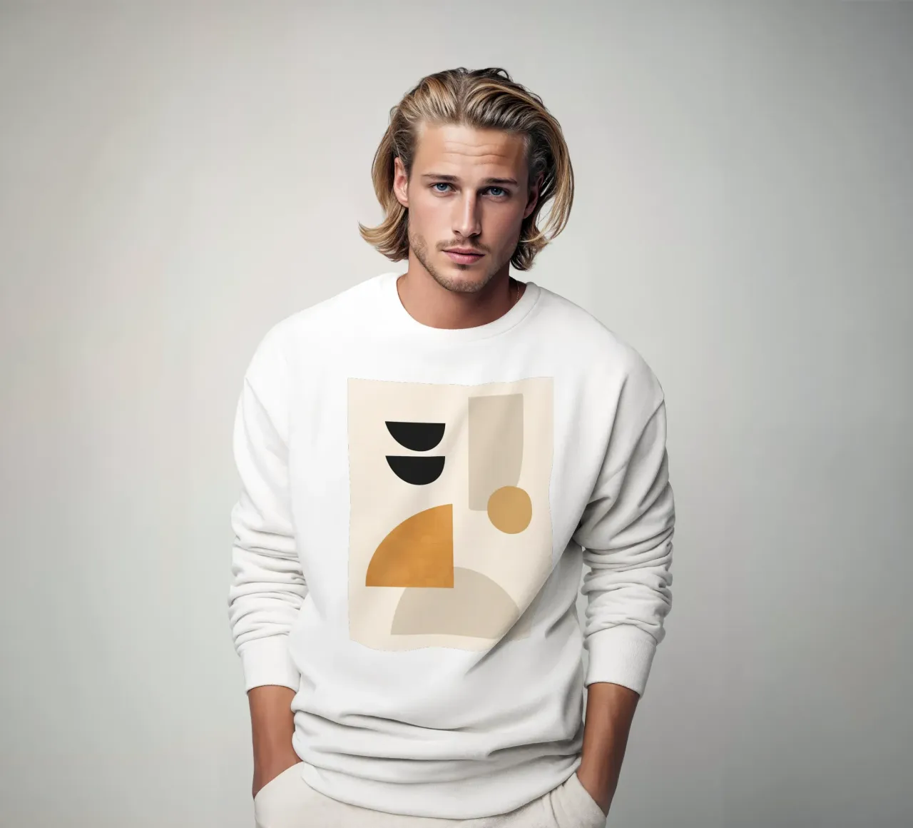 Abstracte minimale vormen 80 sweatshirt van ThingDesign