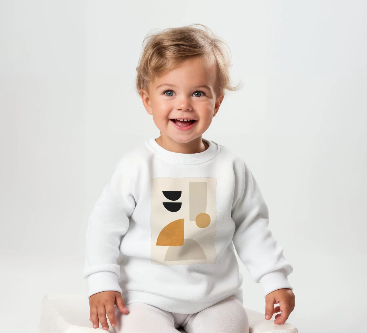 Forme astratte minimali 80 felpa neonato da ThingDesign