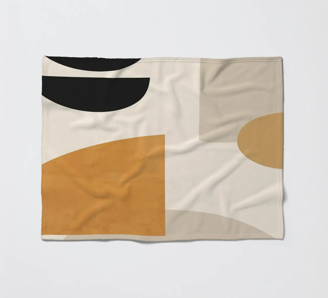 Abstract Minimal Shapes 80 fleece blanket by ThingDesign