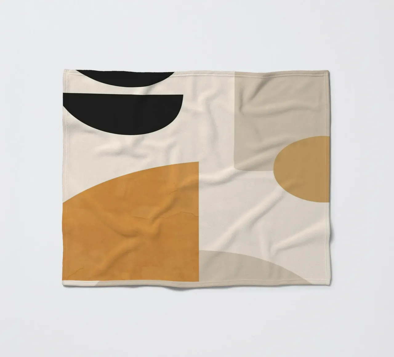Abstract Minimal Shapes 80 fleece blanket by ThingDesign