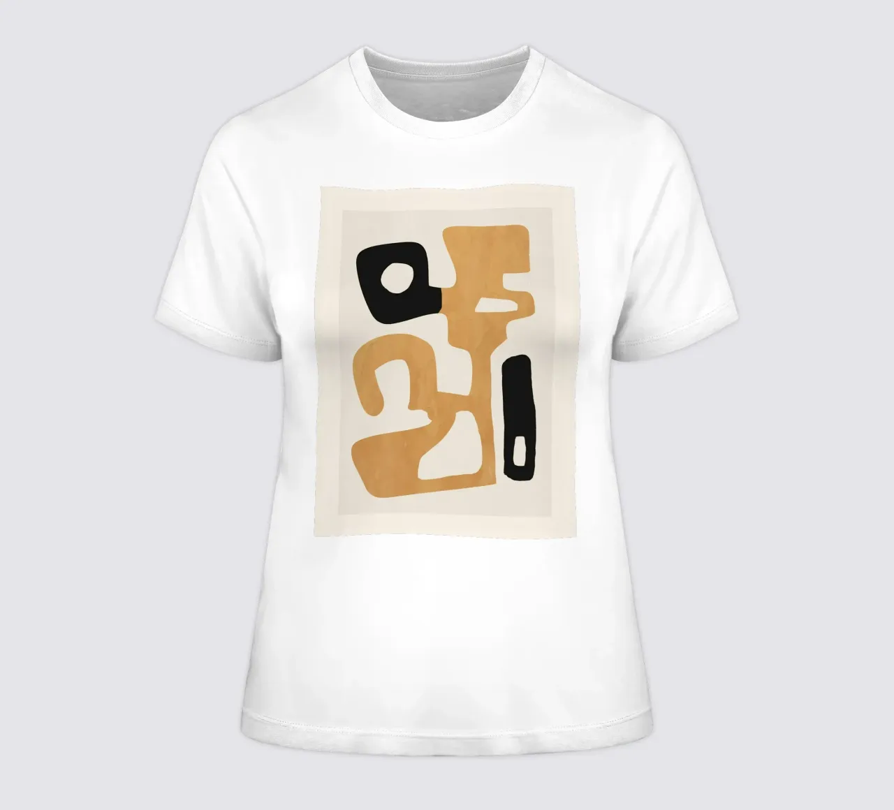 Abstract Minimal Plant 024 women's fitted t-shirt by ThingDesign