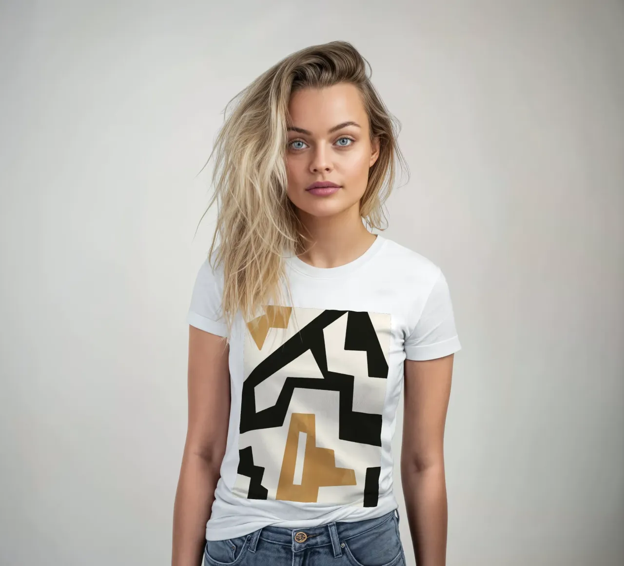 Abstract Art 31 women's fitted t-shirt by ThingDesign