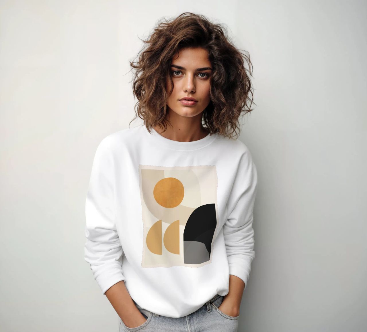 Forme astratte minimali 81 felpa da ThingDesign