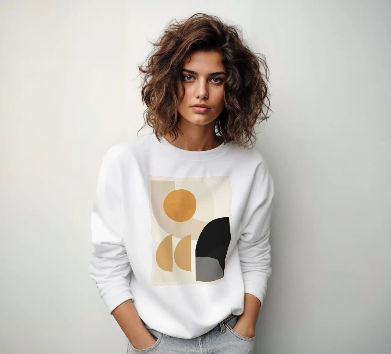 Forme astratte minimali 81 felpa da ThingDesign