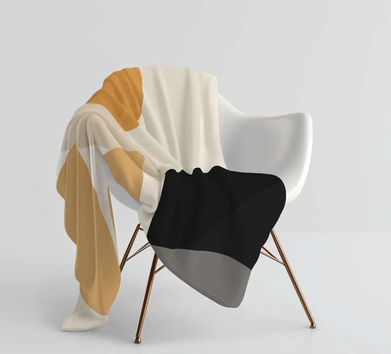 Abstract Minimal Shapes 81 fleece blanket by ThingDesign