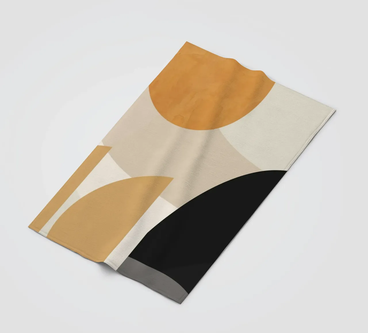 Abstrakte Minimalformen 81 Fleecedecke von ThingDesign