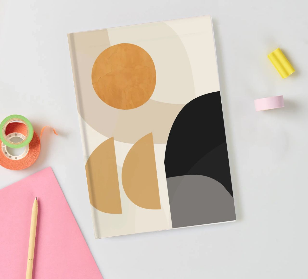 Abstract Minimal Shapes 81 notebook by ThingDesign