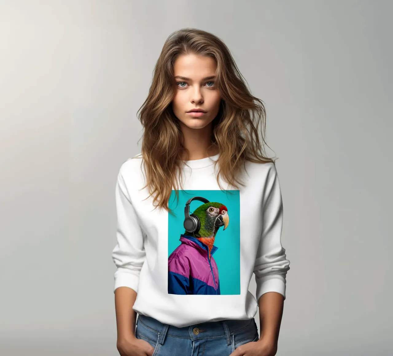 Pappagallo cool felpa da Pawtrait Studio