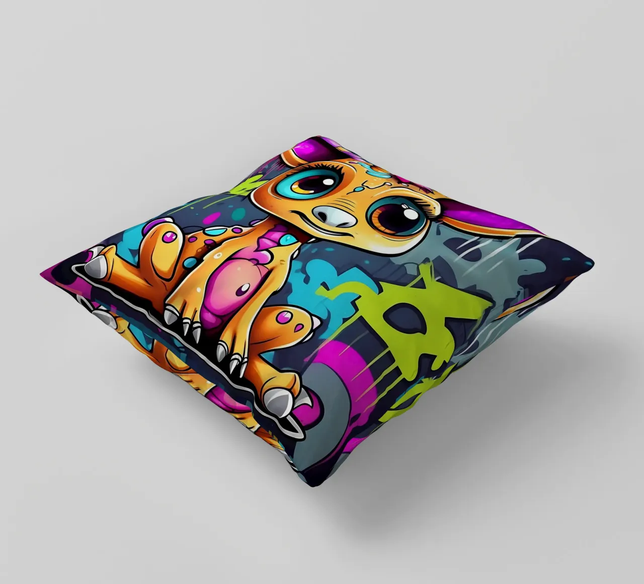 Giraffa_Stil_K_1 cuscino da Tierisch bunt by LK