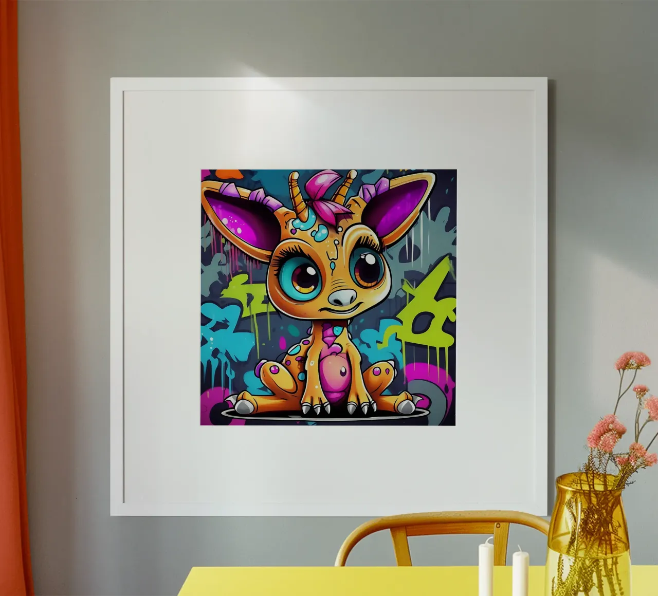 Giraffa_Stil_K_1 poster da Tierisch bunt by LK