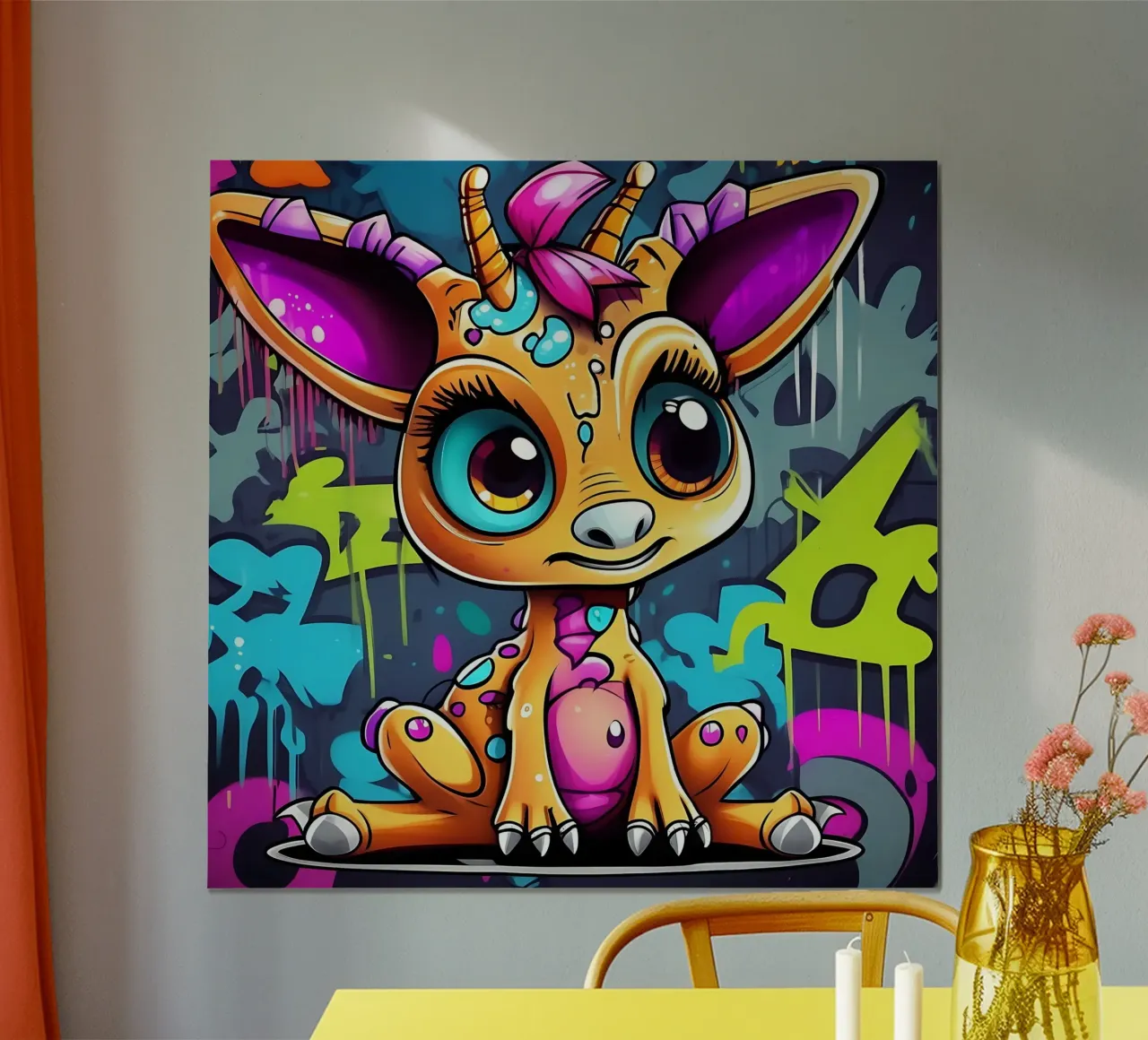 Giraffa_Stil_K_1 poster da Tierisch bunt by LK