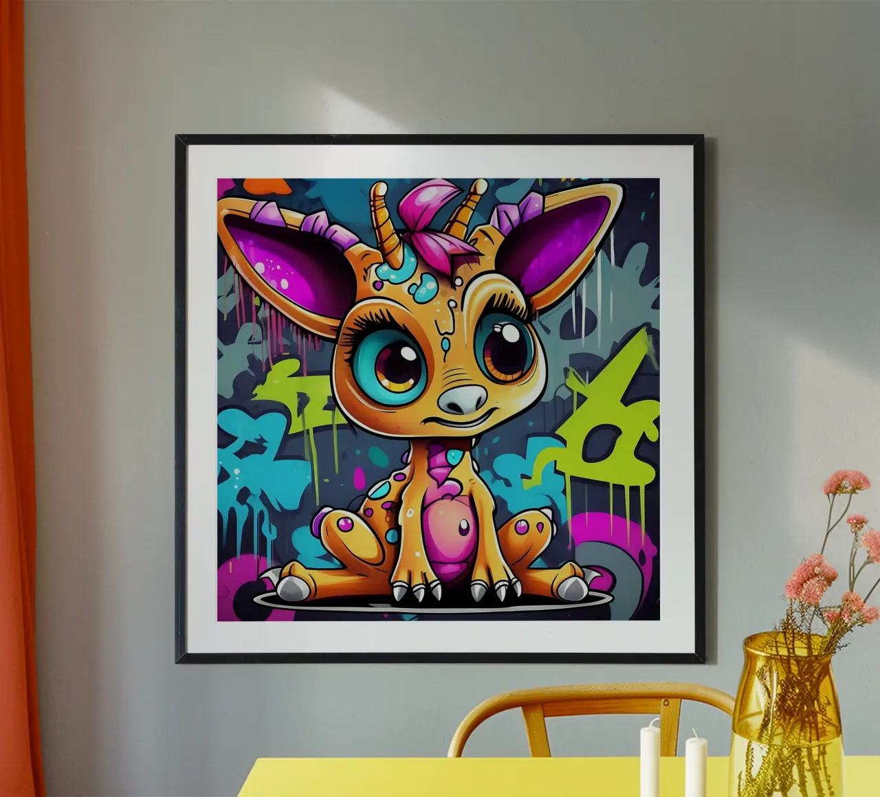 Giraffa_Stil_K_1 poster da Tierisch bunt by LK