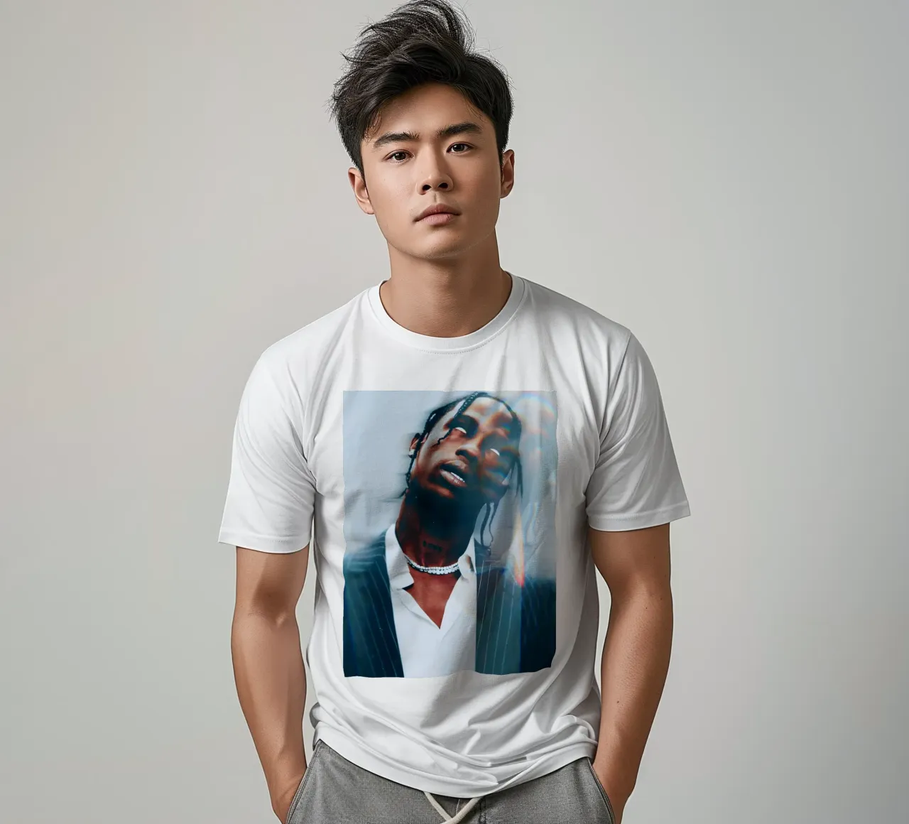 Travis Scott t-shirt da Low poly art