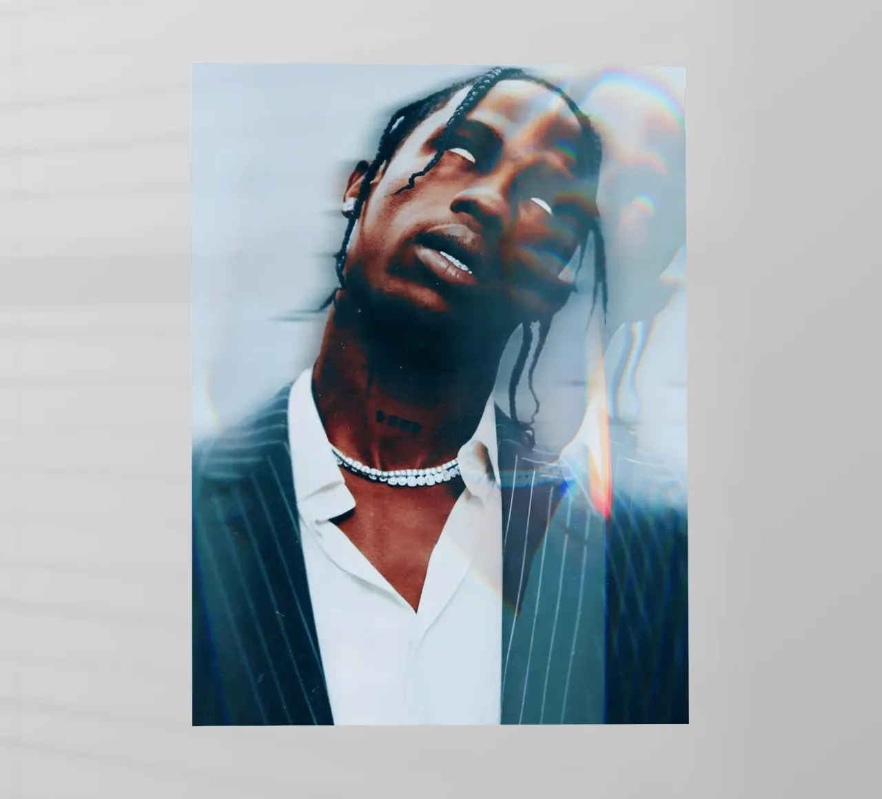 Travis Scott pellicola backlit da Low poly art