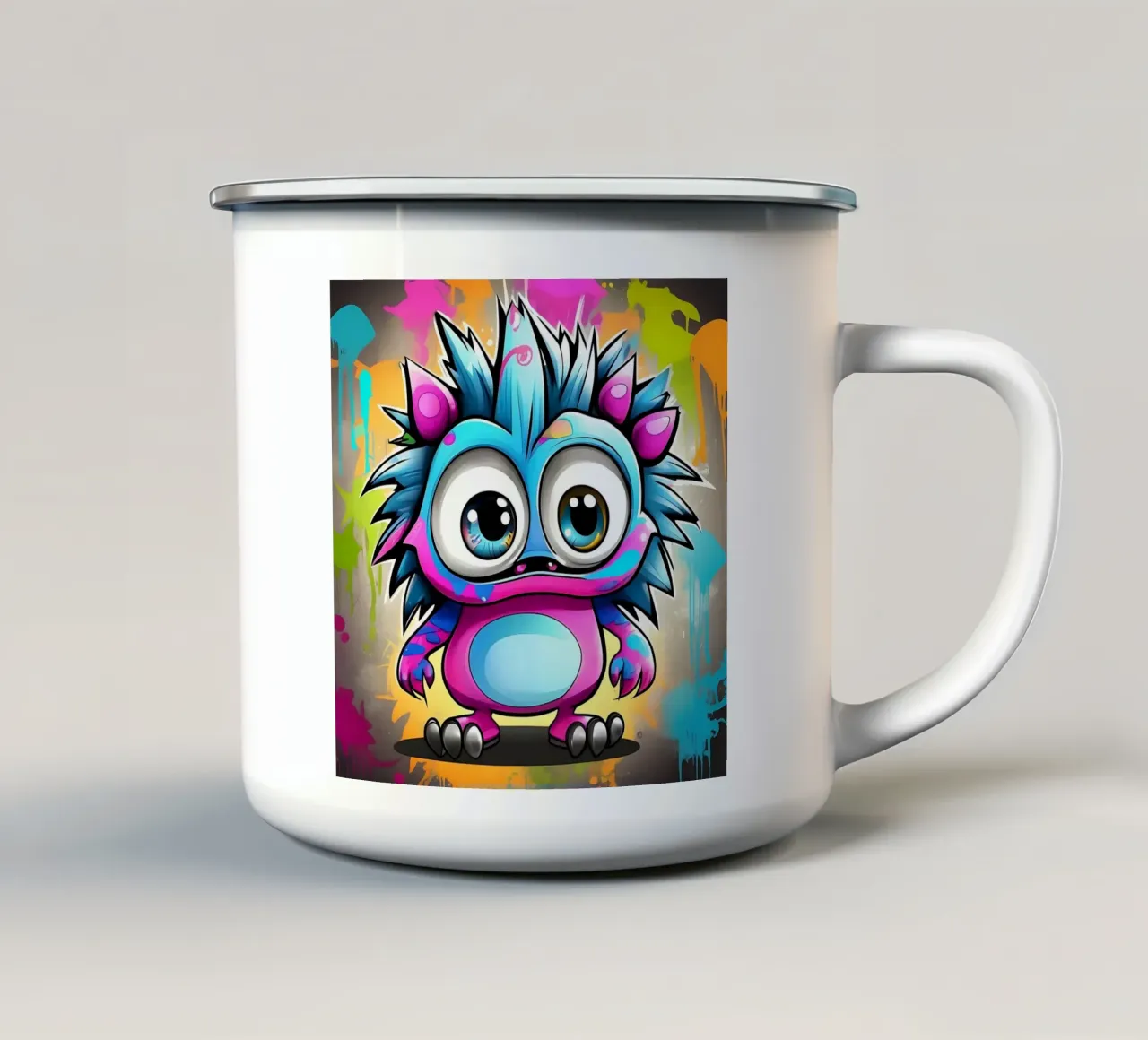 Riccio_stile_K_1 tazza in smalto da Tierisch bunt by LK
