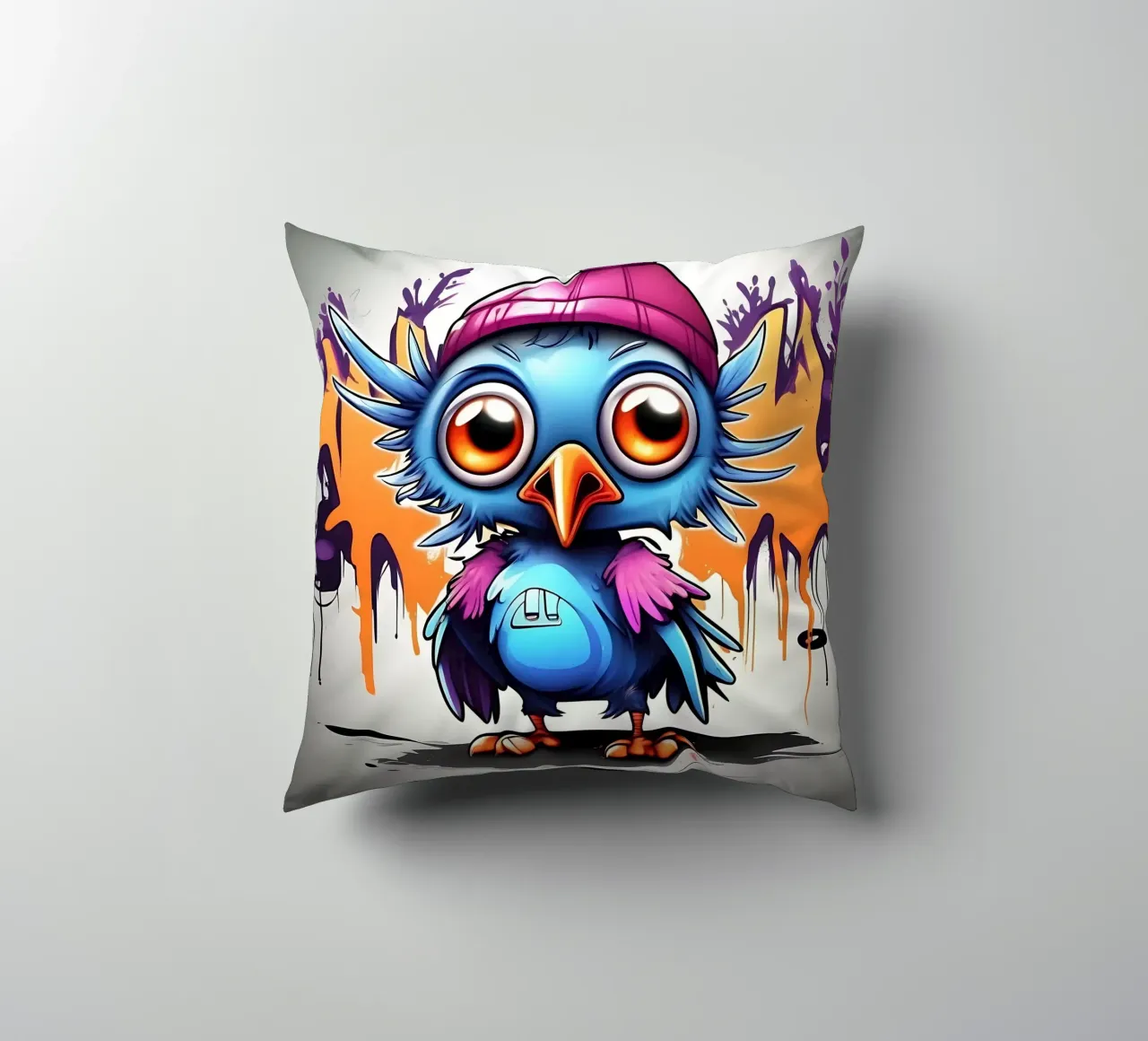 Corvo_Stile_K_1 cuscino da Tierisch bunt by LK
