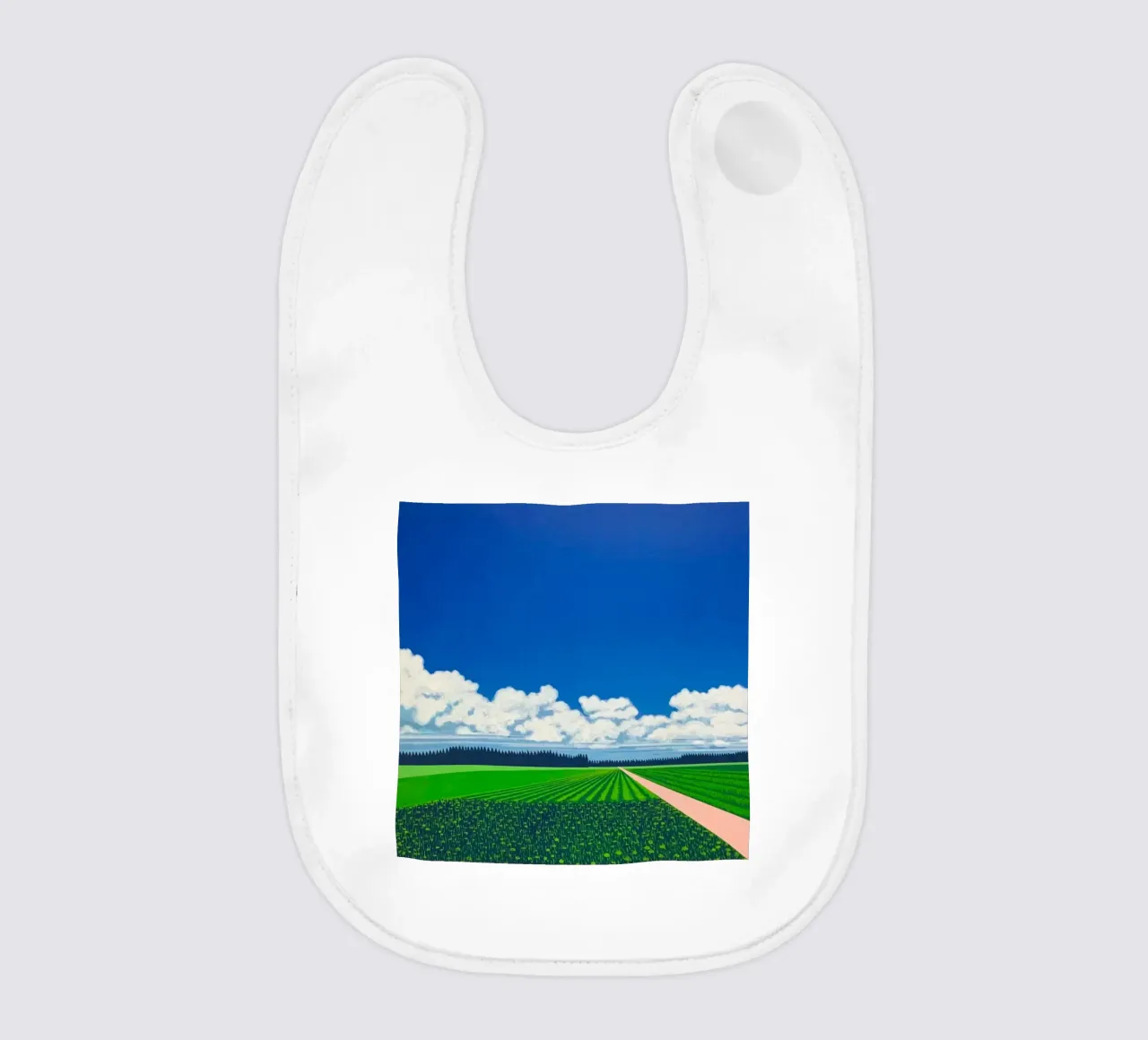 Rice fields Hiroshi Nagai baby bib by Perdana shop