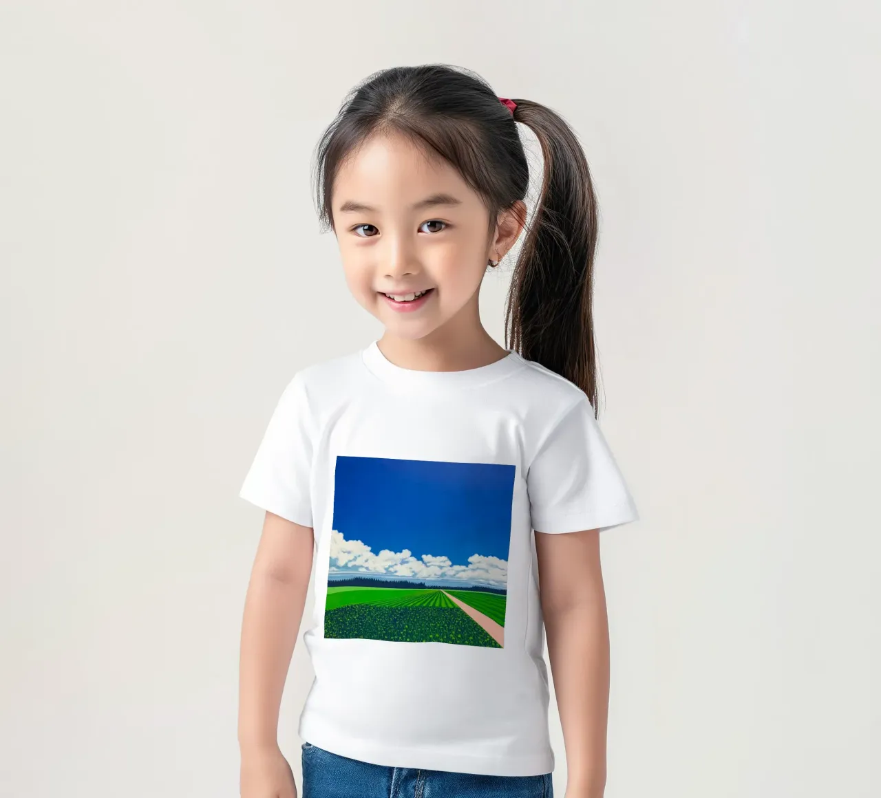 Reisfelder Hiroshi Nagai Kinder T-Shirt von Perdana shop