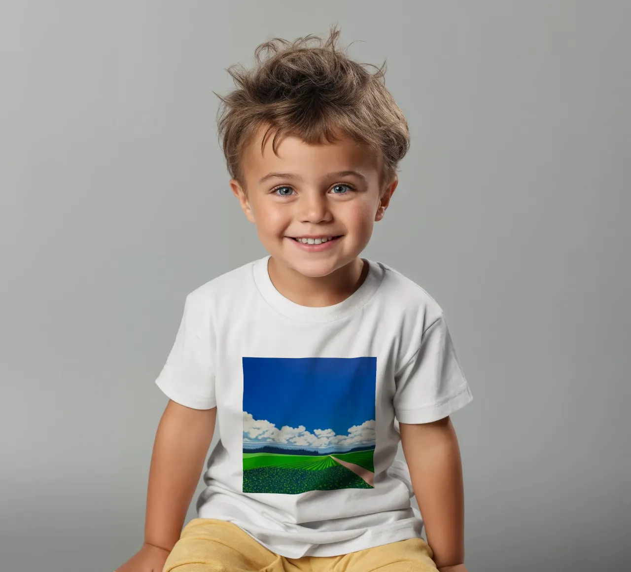 Reisfelder Hiroshi Nagai Kinder T-Shirt von Perdana shop