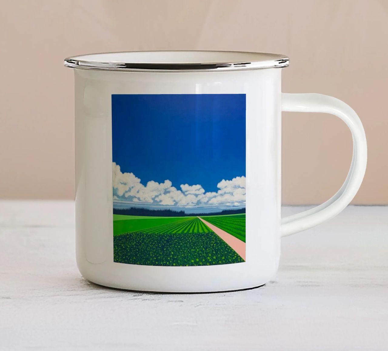 Risaie Hiroshi Nagai tazza in smalto da Perdana shop