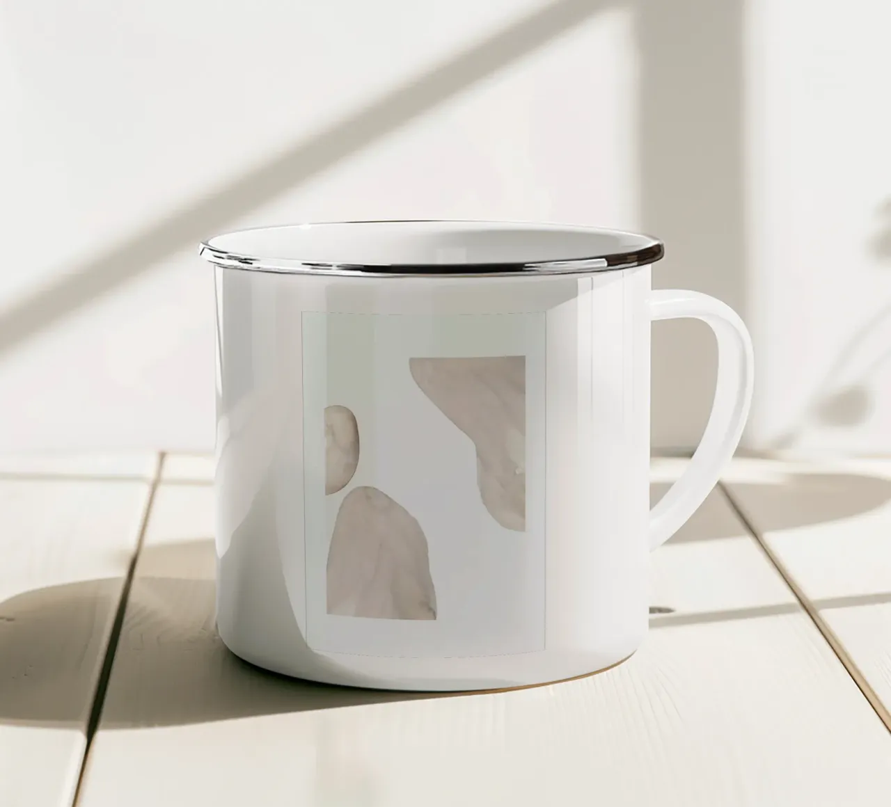 Softly taza de esmalte de Graphite