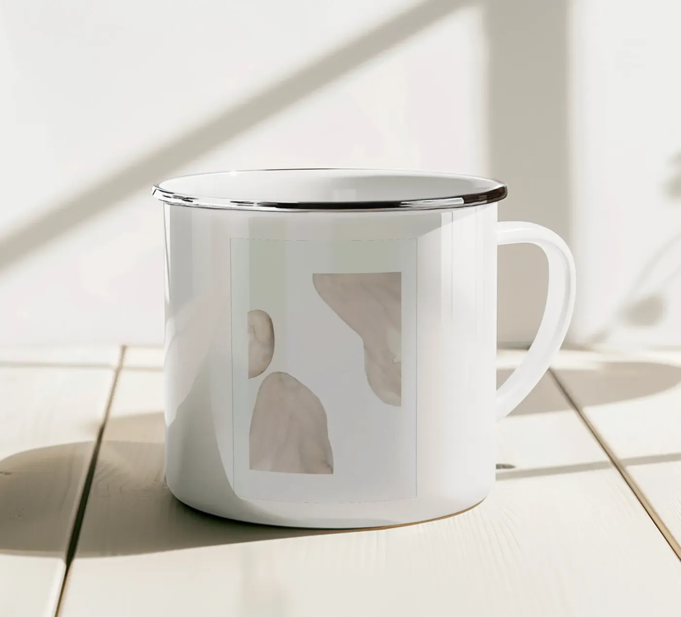 Softly emaille mok van Graphite