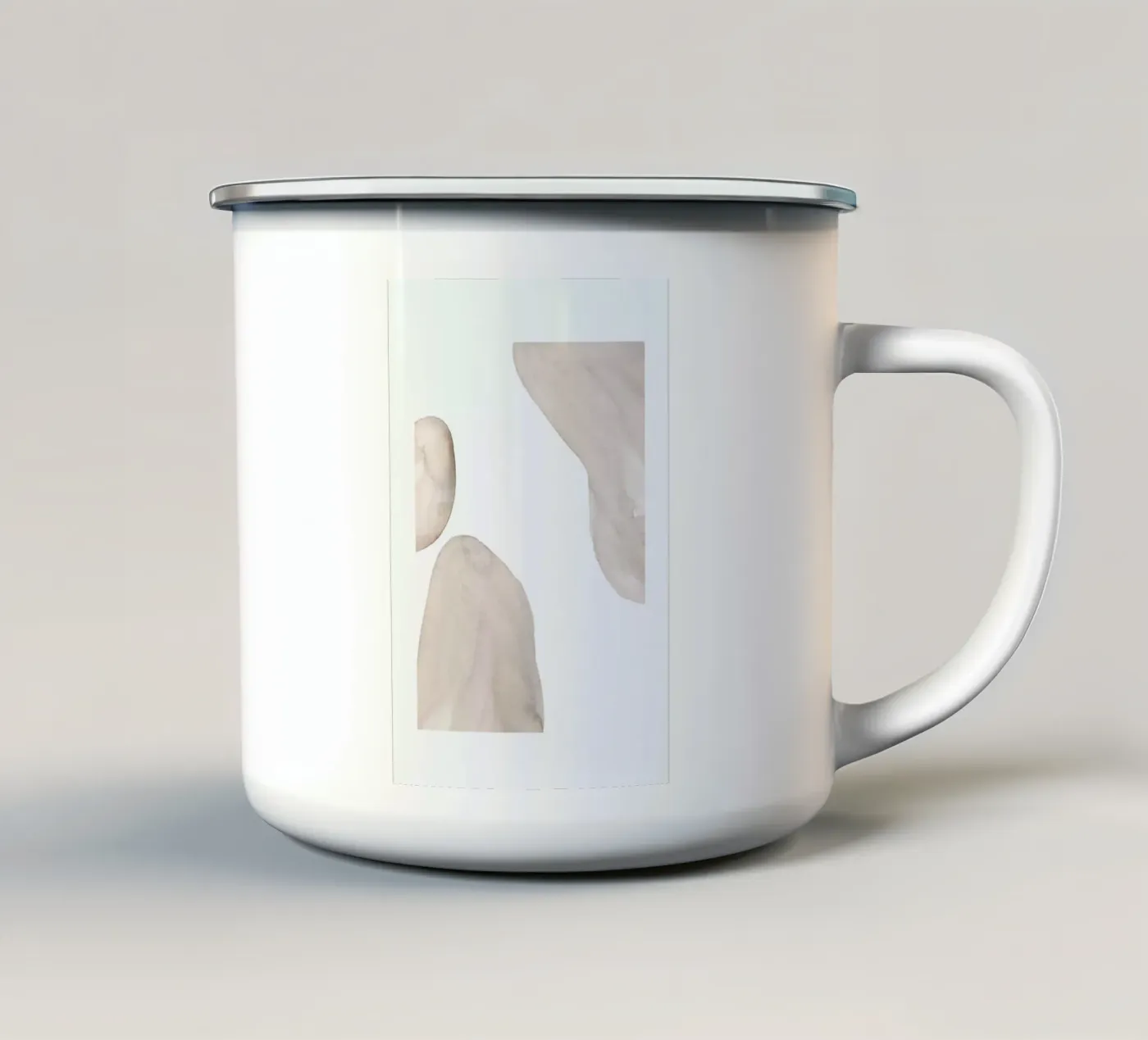 Softly emaille mok van Graphite
